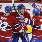 Lars Eller, Travis Moen, Andrei Kostitsyn