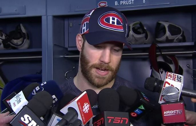 Canadiens Brandon Prust Fined $5,000