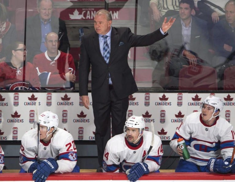 Michel Therrien, Dale Weise, Tomas Plekanec, Brendan Gallagher,