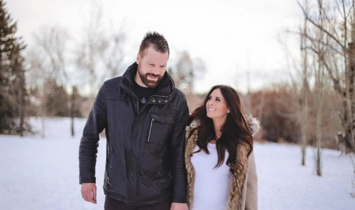 Brian McGrattan, left, with wife Michelle McGrattan, right.